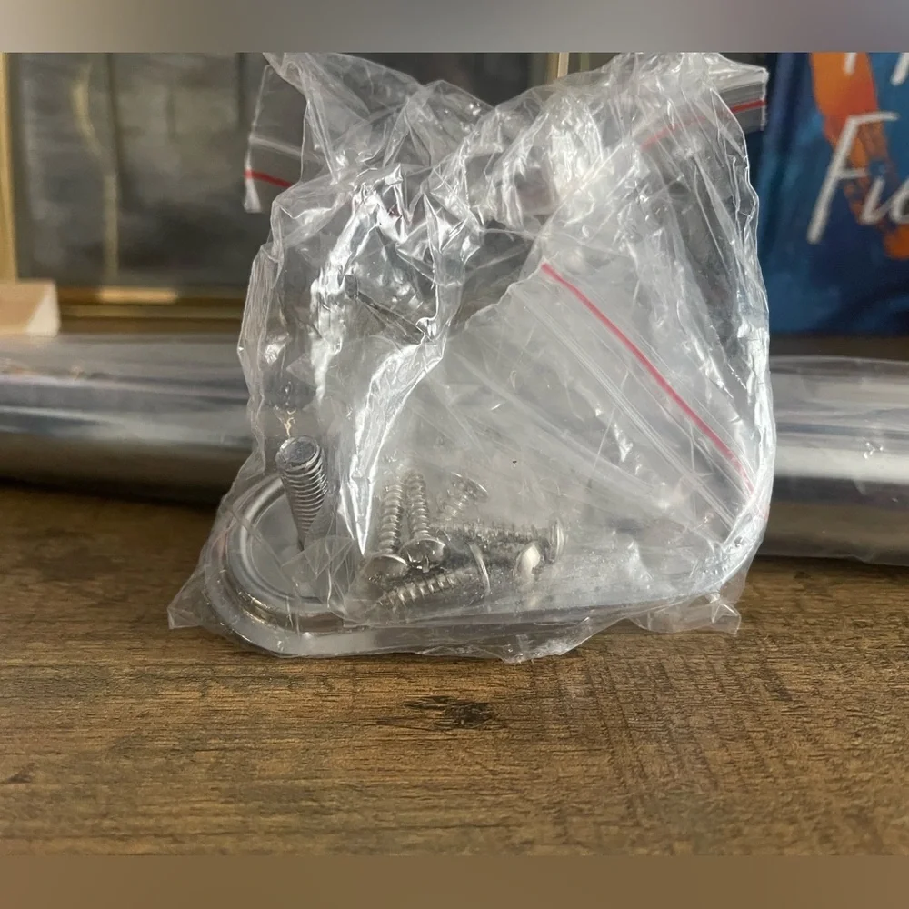 NIB Polished Chrome Closet Rod - Adjustable 30”-48”